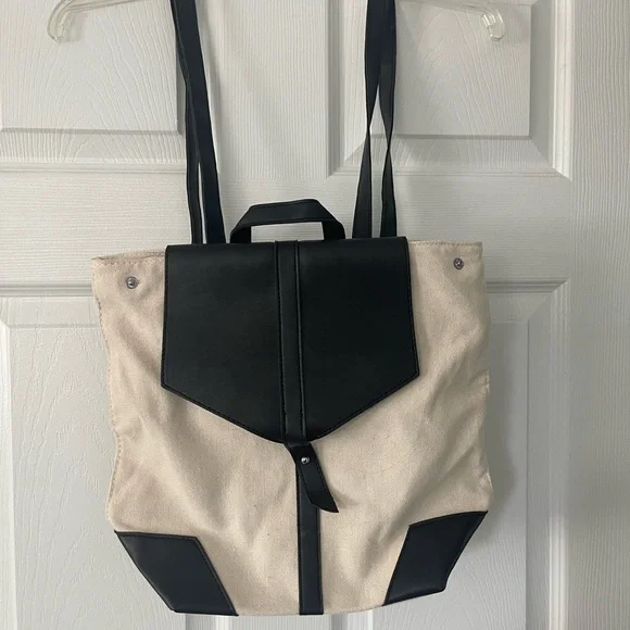 Deux Lux | Bags | Deux Lux Black And Cream Modern Backpacks  display picture 1
